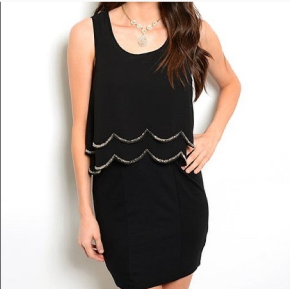 The Clothing Company Scalloped Layered Dress